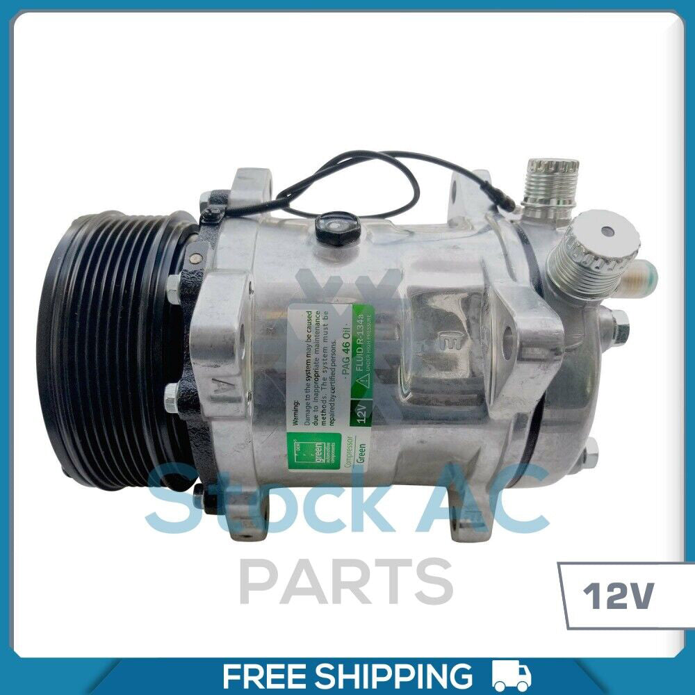 A/C Compressor Sanden SD508 & H14 Premium Line 12V 7 Groove Serpentin 9537
