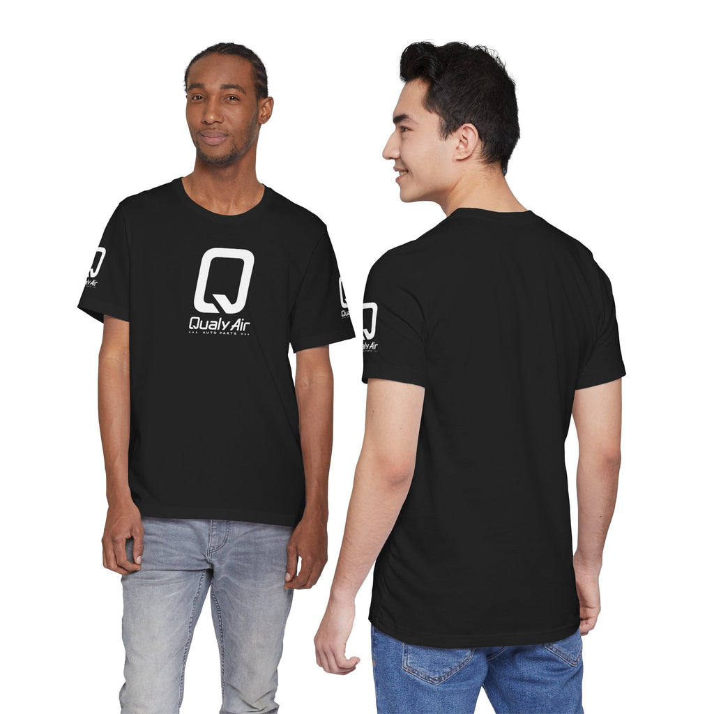 QualyAir Logo Tee — Branded White Short Sleeve Shirt