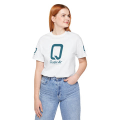 QualyAir Logo Tee — Branded White Short Sleeve Shirt