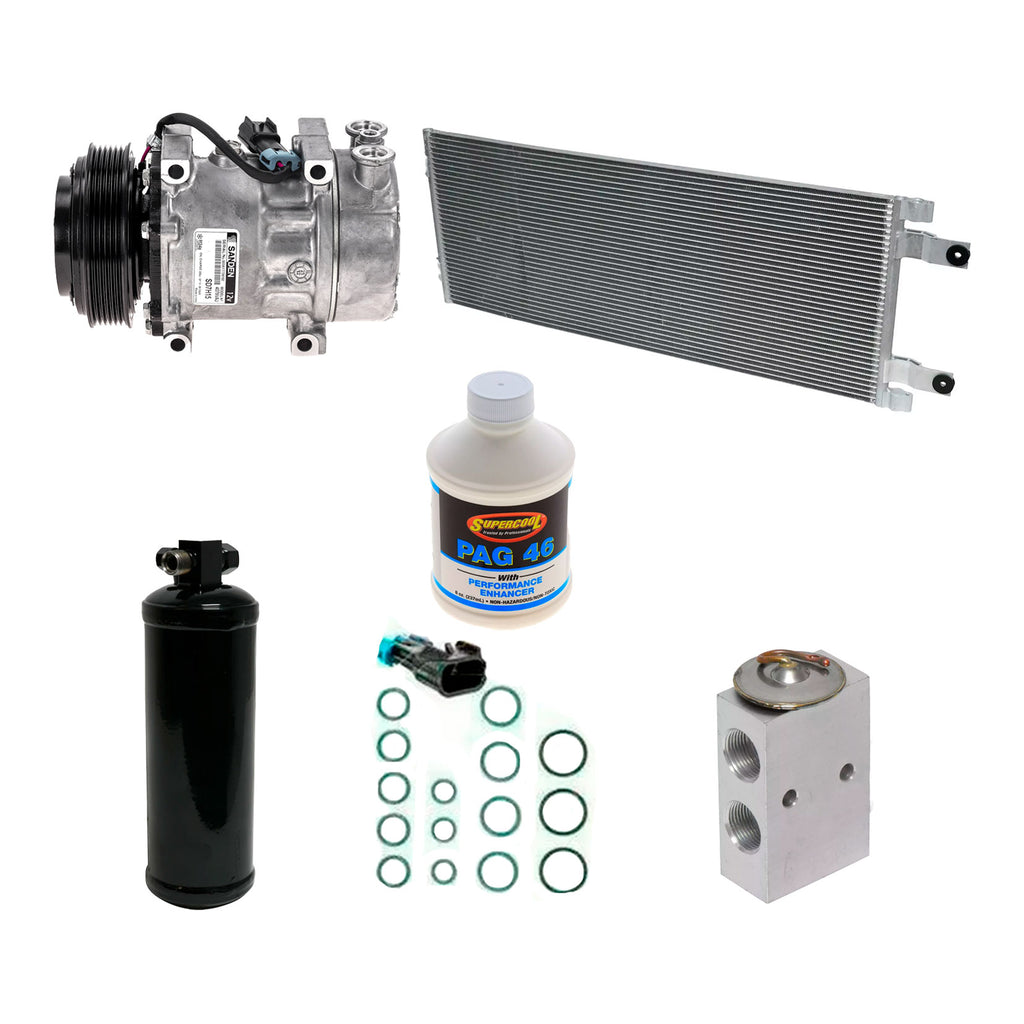 New A/C Compressor Kit for Kenworth/Peterbilt 05-09 Cummins ISX Engine
