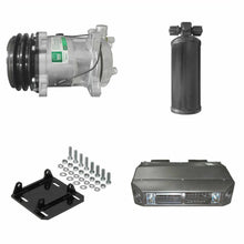 Load image into Gallery viewer, NEW A/C KIT COMPRESSOR WITH YORK TO SANDEN MOUNT AND RECEIVER + UNDER DASH
