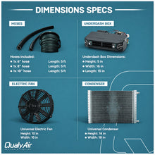 Cargar imagen en el visor de la galería, Universal A/C Kit Underdash Electric Compressor Air Conditioner 12V