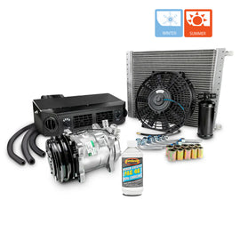 NEW A/C UNIVERSAL KIT UNDERDASH COMPRESSOR COMPLETE - HEAT AND COOL - 12V
