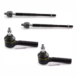 New 4 PCS Inner and Outer Tie Rod End Kit EV80645, ES3614