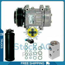 Cargar imagen en el visor de la galería, New AC Compressor KIT for Kenworth / Peterbilt 2005-2009 - Cummins ISX Engine - Qualy Air