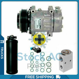 New AC Compressor KIT for Kenworth / Peterbilt 2005-2009 - Cummins ISX Engine - Qualy Air
