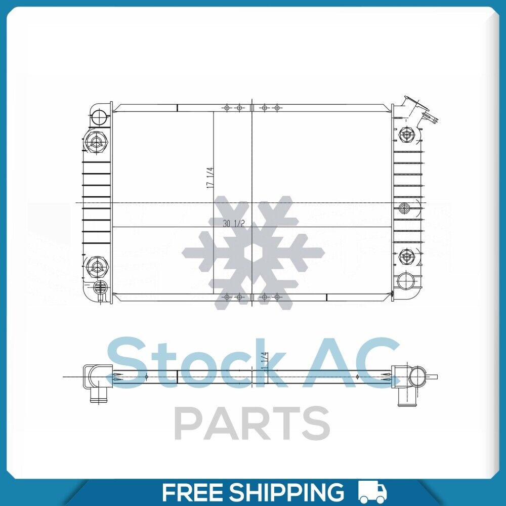 Radiator for Pontiac Bonneville / Buick Park Avenue / Oldsmobile 88, 98 QL - Qualy Air