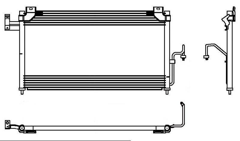 A/C Condenser for Mazda Protege5 - 2002 2003 - OE# MA3030139 QR - Qualy Air