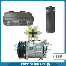 Cargar imagen en el visor de la galería, BRAND NEW A/C KIT UNIVERSAL UNDER DASH COMPRESSOR KIT AIR CONDITIONER 12V - Qualy Air