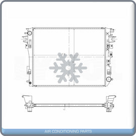 Radiator for 14-18 RAM 1500/2500/3500/4500/5500 V6/V8 3.0L/6.4L - QL - Qualy Air