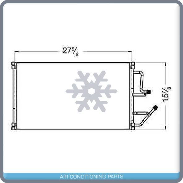 A/C Condenser for GMC / Chevy Blazer, C1500, C2500, C3500, K1500, K2500, K3.. QU - Qualy Air