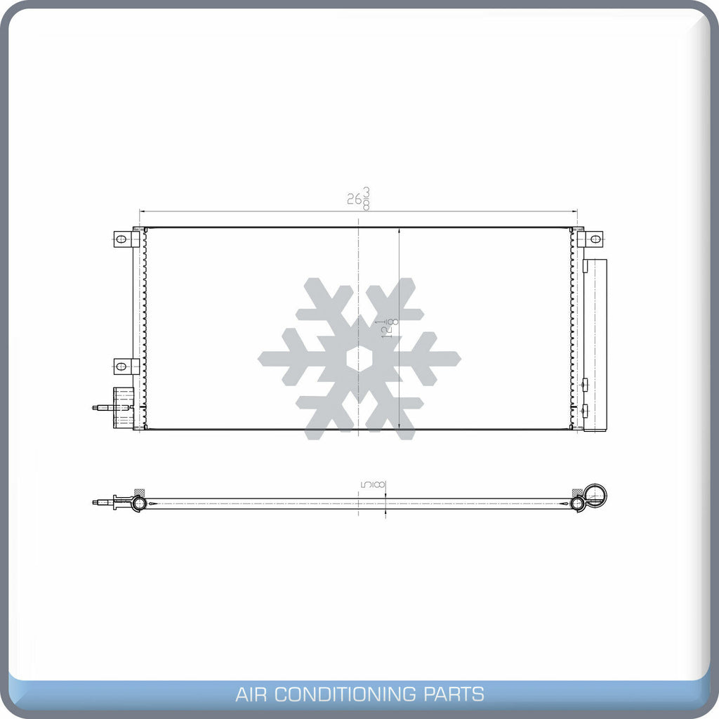 A/C Condenser for Chevrolet Trax / Buick Encore QL - Qualy Air