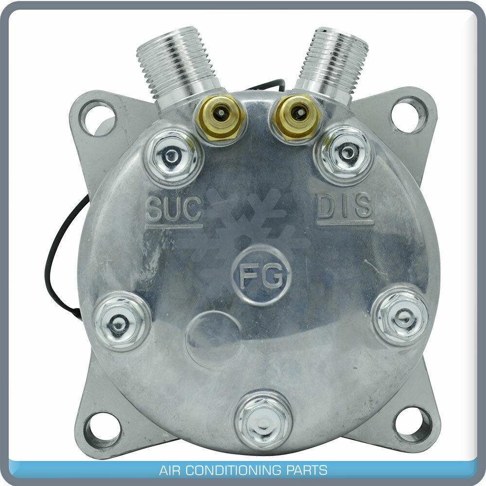 NEW AC COMPRESSOR WITH YORK TO SANDEN MOUNT AND UNIVERSAL RECIEVER - Qualy Air