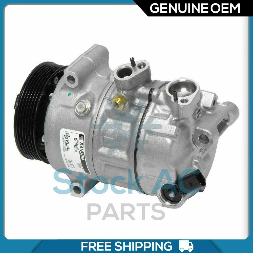 New Sanden OEM A/C Compressor for Audi A3 / VW Jetta, CC, GTI, Passat 1.8L, 2.0L - Qualy Air