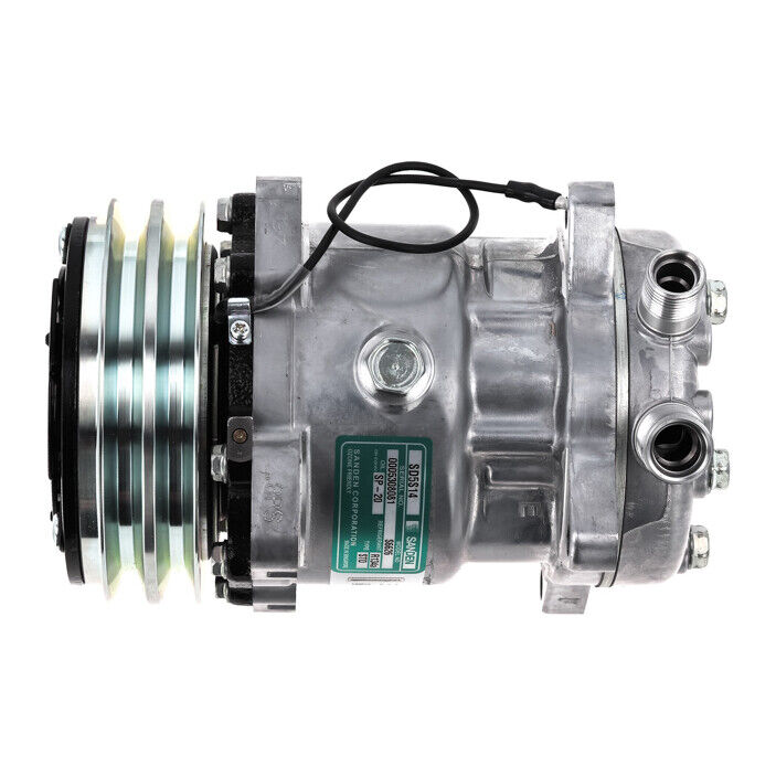 A/C Compressor OEM Sanden SD5H14 fits Case IH 2130, NT, PANTHER, WL, WT, XL... - Qualy Air