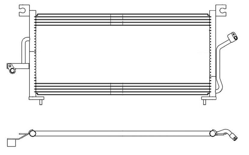 A/C Condenser for Eagle Summit / Mitsubishi Expo, Expo LRV, Galant QR - Qualy Air