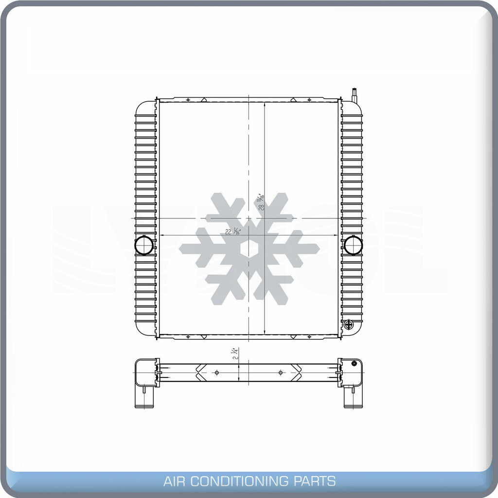 NEW Radiator for 02-07 Int/Navistar 8500, 05-07 Intl/Navistar 3800,4100-4400 QL - Qualy Air