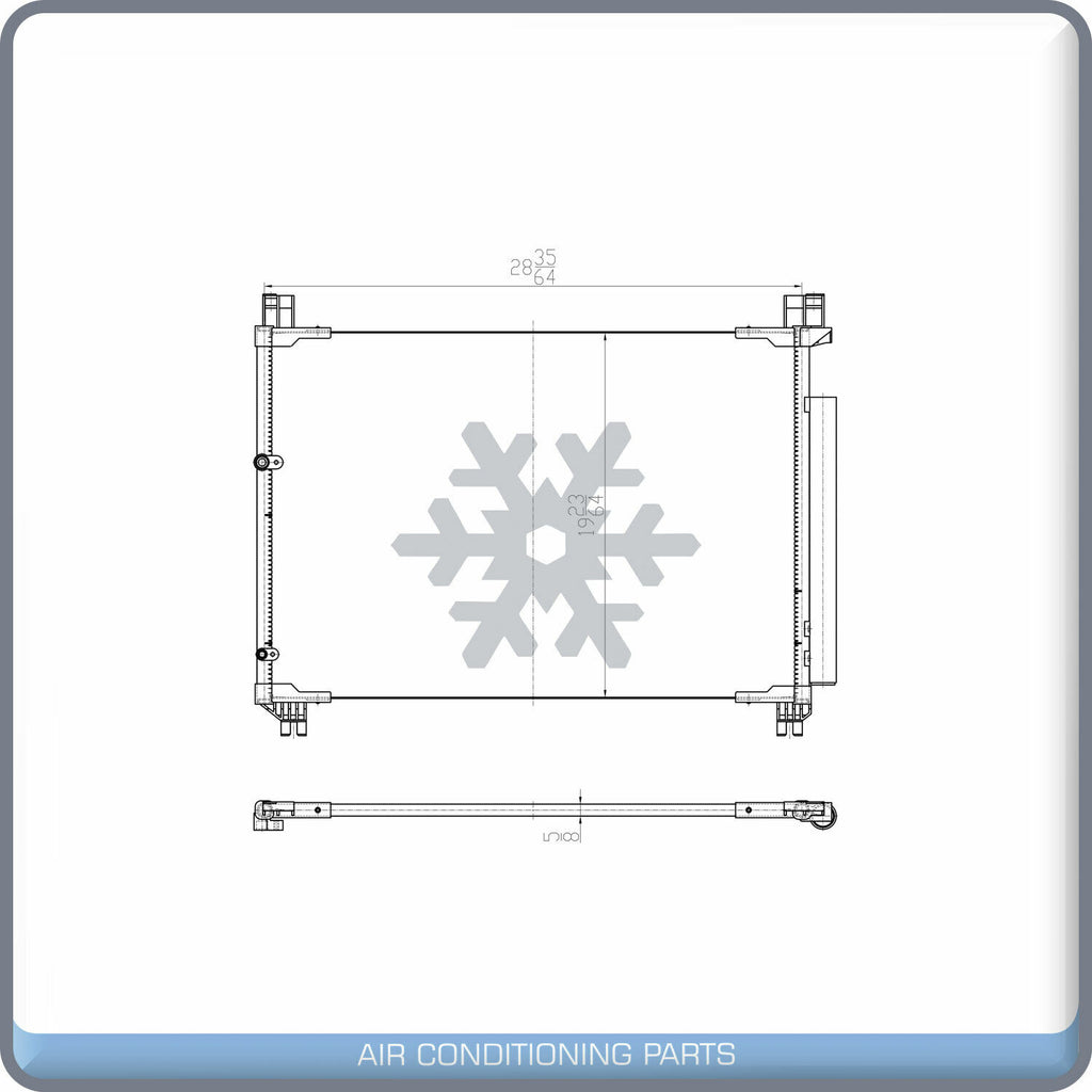 A/C Condenser for Toyota Highlander QL - Qualy Air