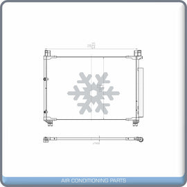 A/C Condenser for Toyota Highlander QL - Qualy Air