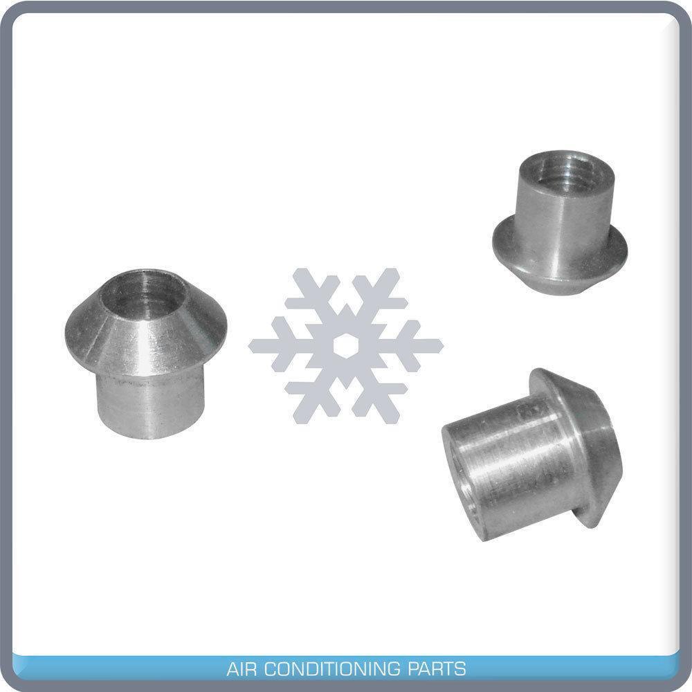 MALE INSERT ORING TO MALE FLARE A/C ADAPTER FITTING KIT #8, WITH ORINGS 4 PC - Qualy Air