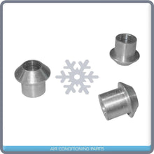 Cargar imagen en el visor de la galería, MALE INSERT ORING TO MALE FLARE A/C ADAPTER FITTING KIT #8, WITH ORINGS 4 PC - Qualy Air