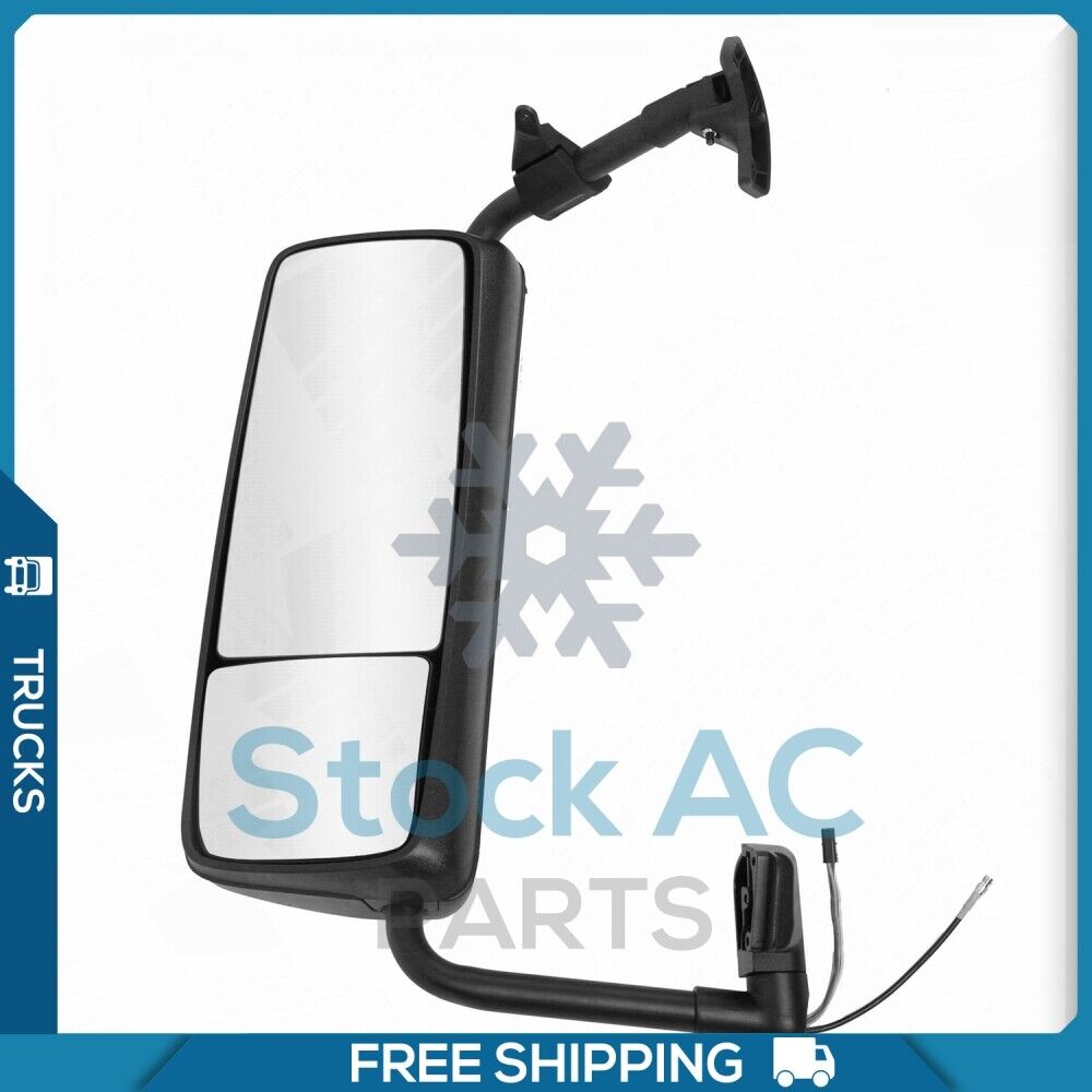 Black Mirror Driver Left Side Power Heated Assembly fit 04-12 Volvo VNL Truck QL - Qualy Air