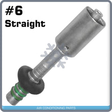 Load image into Gallery viewer, New A/C Springlock Quick Disconnect Fitting,Straight Crimp Beadlock Male #6 - Qualy Air