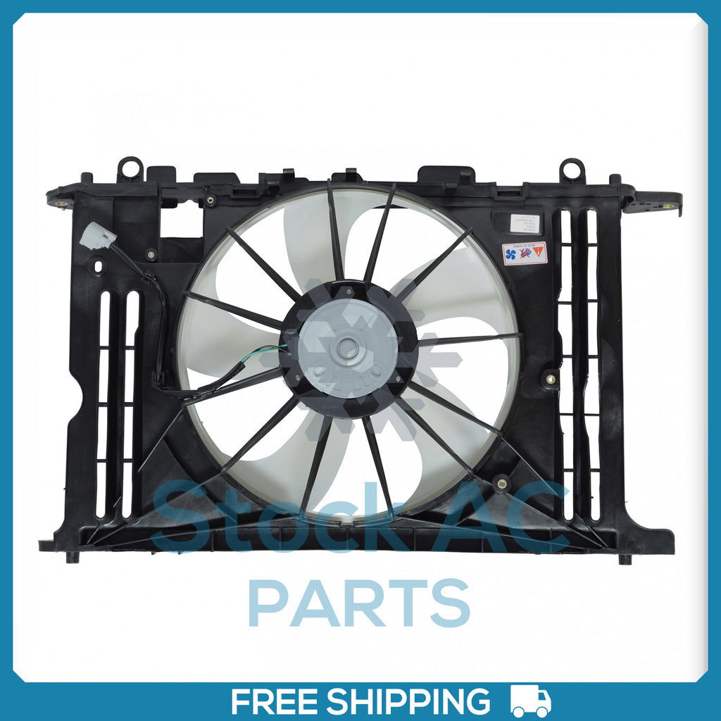 New A/C Radiator-Condenser Fan for Pontiac Vibe / Toyota Corolla, Matrix - Qualy Air