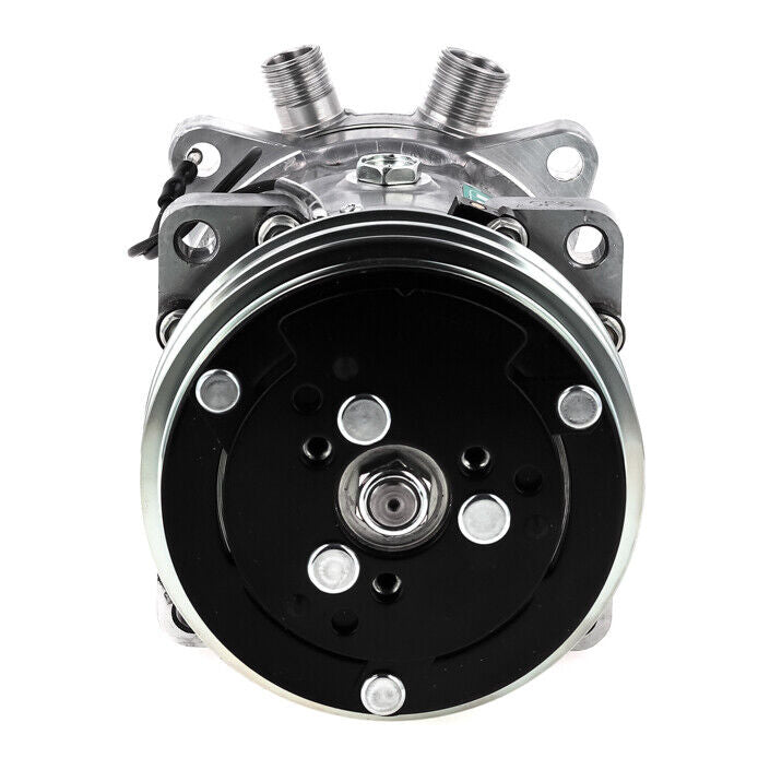 A/C Compressor OEM Sanden SD5H14 fits Case IH 2130, NT, PANTHER, WL, WT, XL... - Qualy Air