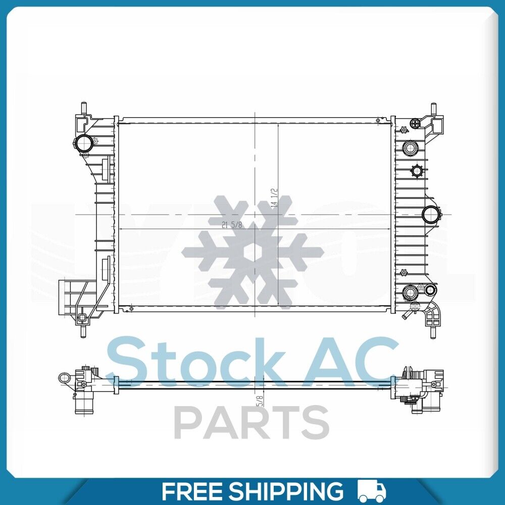 Radiator for Chevrolet Sonic QL - Qualy Air