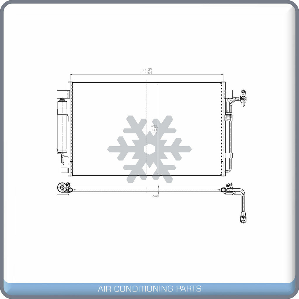 New AC Condenser For 07-18 Altima 2.5L 3.5L 09-20 Maxima 3.5L NI3030171 QL - Qualy Air
