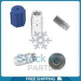 Set 10pcs Low Side AC Ball Valve Core Charge Port Fits:GM Ford Audi Vw  M10x1,25