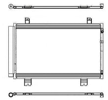 Cargar imagen en el visor de la galería, A/C Condenser for Lexus LS460 QR - Qualy Air