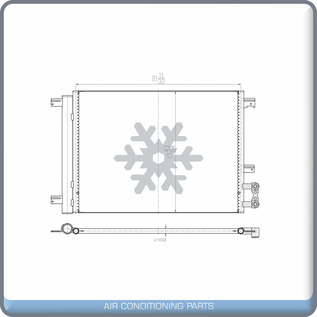 A/C Condenser for Chevrolet Corvette QL - Qualy Air