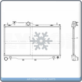 NEW Radiator fits 2015-2019 Subaru Legacy, 2.5L H4 - OE# 16400-28661 QL - Qualy Air