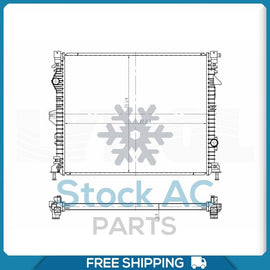 NEW Radiator for Ford Edge 16-18 3.5L / Lincoln MKX 3.7L 16-18 OE# F2GZ8005A - Qualy Air