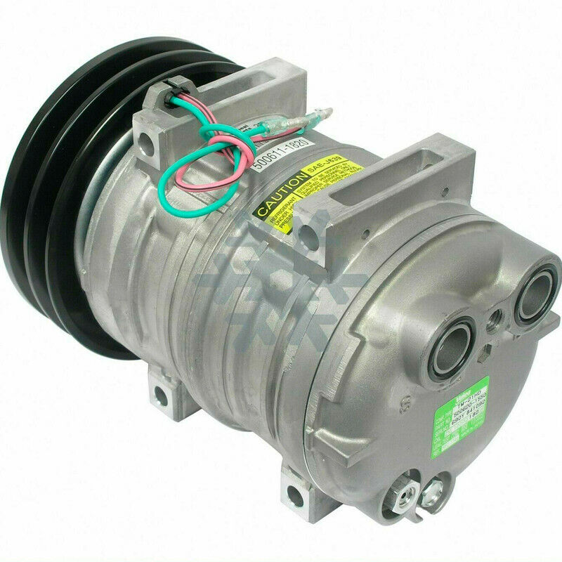 A/C Compressor OEM Valeo TM21HX fits Caterpillar / John / Massey / Shuttlebus - Qualy Air