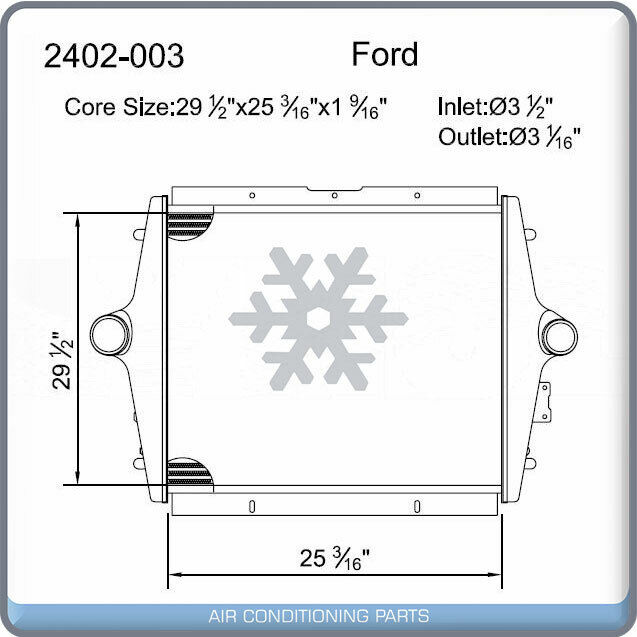 Charge Air Cooler for FORD F650,F750 - CUMMINS B 1060/C 1460 3126 CAT ENGINE QL - Qualy Air