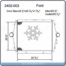 Load image into Gallery viewer, Charge Air Cooler for FORD F650,F750 - CUMMINS B 1060/C 1460 3126 CAT ENGINE QL - Qualy Air
