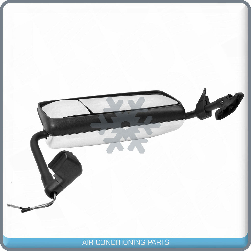 Chrome Mirror Driver Left Side Power Heated Assembly fit 04-12 Volvo VNL Truck - Qualy Air