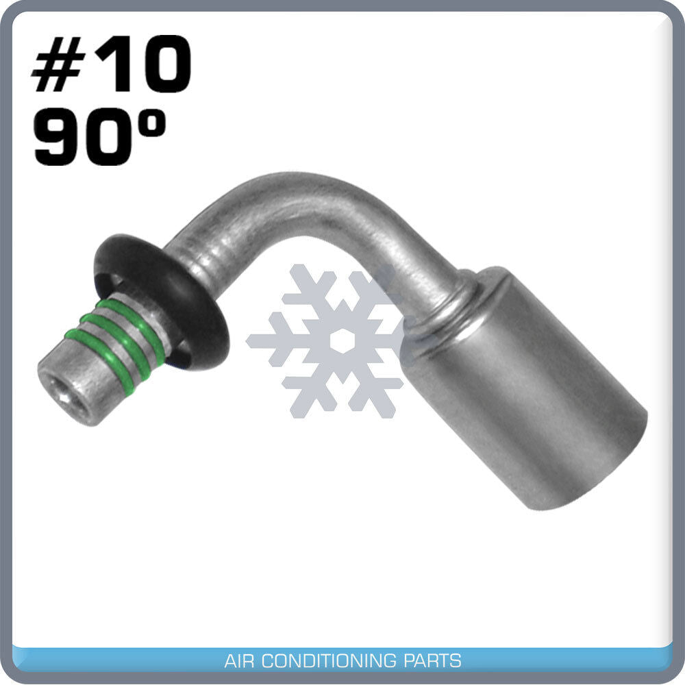 FORD SPRINGLOCK QUICK DISCONNECT FITTING,90 DEGREE CRIMP BEADLOCK MALE #10 - Qualy Air