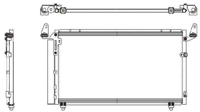 A/C Condenser for Toyota Tundra QR - Qualy Air