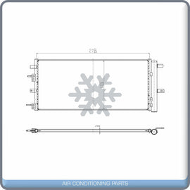 A/C Condenser for Ford Fusion / Lincoln Continental, MKZ QL - Qualy Air