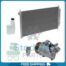 Cargar imagen en el visor de la galería, New A/C Kit for Acura ILX / Honda Civic 2.4L - 2012 to 2015 - Qualy Air