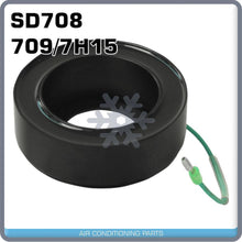 Load image into Gallery viewer, New A/C Compressor Coil fits SANDEN Compressors SD708, 709, 7H15 - 24V - Qualy Air