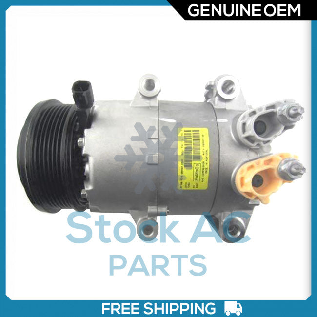 New OEM A/C Compressor for Ford Fiesta 1.6L - 2014 to 2019 - OE# AV1119D629BC QR - Qualy Air