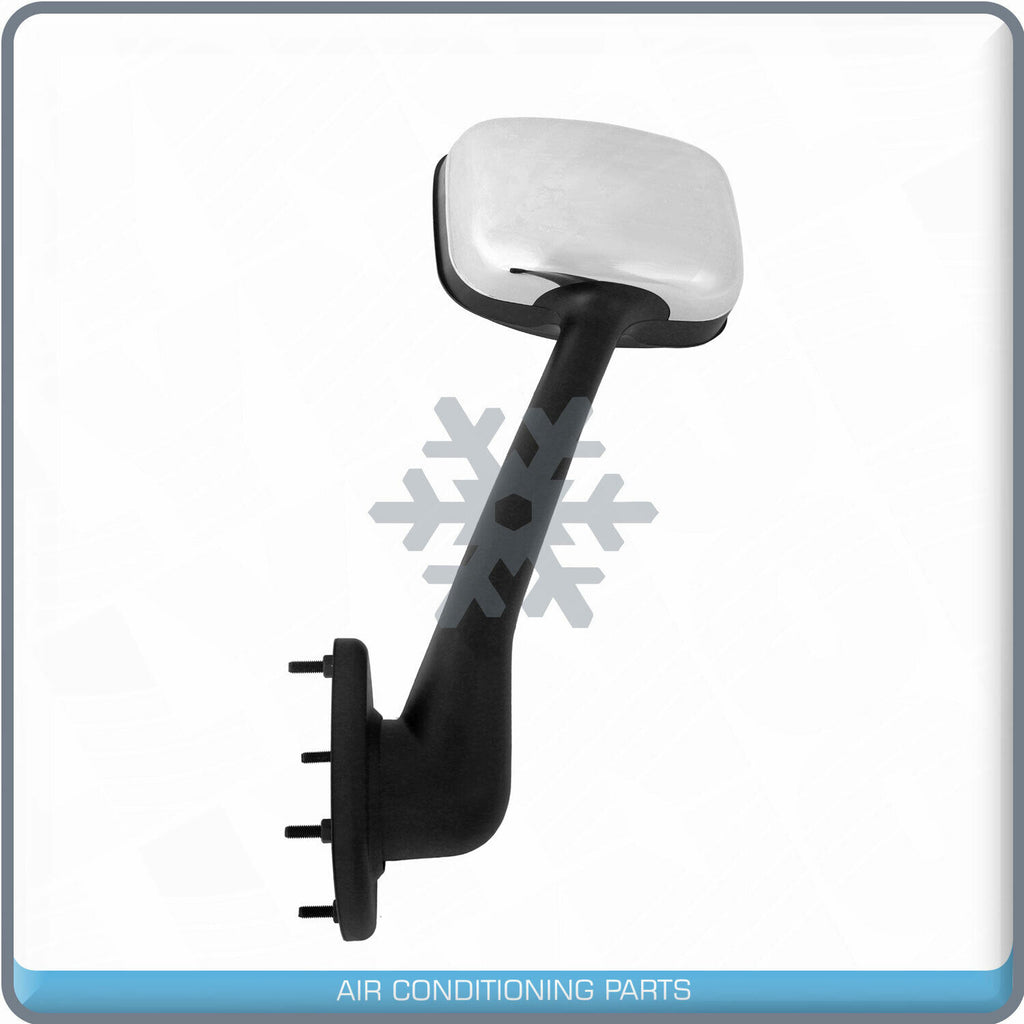 Chrome Hood Mirror Passenger Right Side Assembly fit 08-16 Freightliner Cascadia - Qualy Air