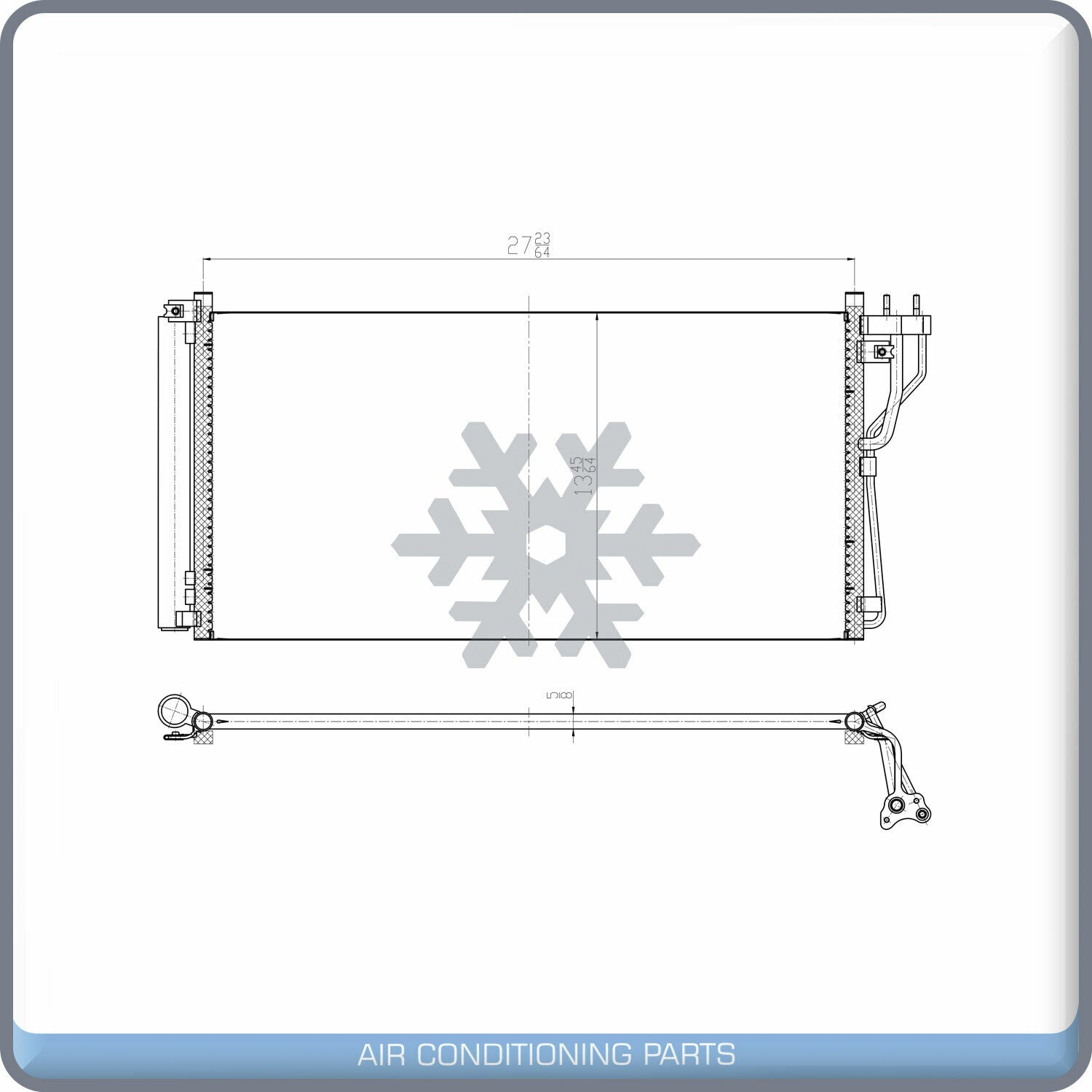 A/C Condenser for Azera, Sonata / Magentis, Optima QL - Qualy Air