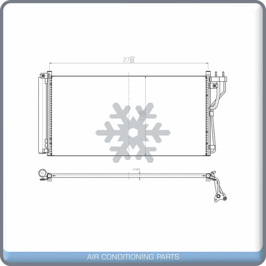 A/C Condenser for Azera, Sonata / Magentis, Optima QL - Qualy Air