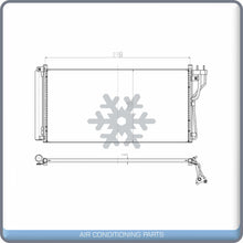 Load image into Gallery viewer, A/C Condenser for Azera, Sonata / Magentis, Optima QL - Qualy Air